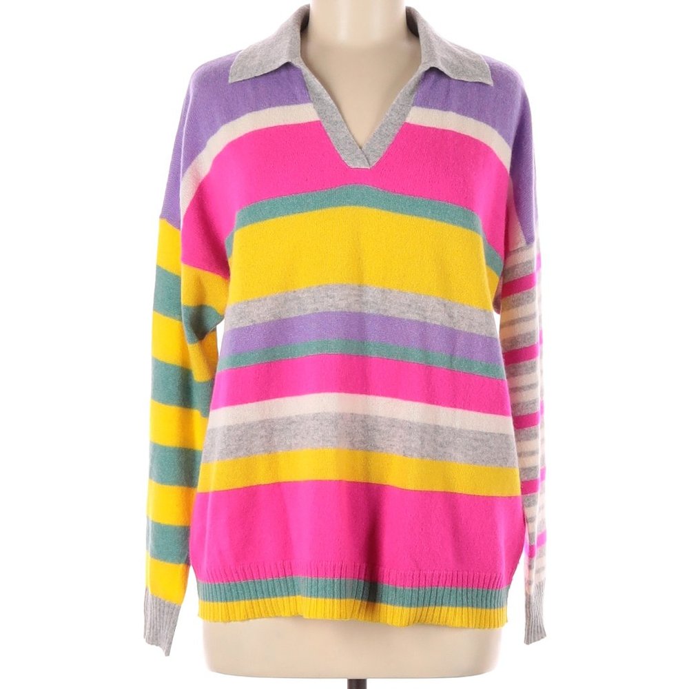 100% Cashmere Striped Sweater (Charter Club)